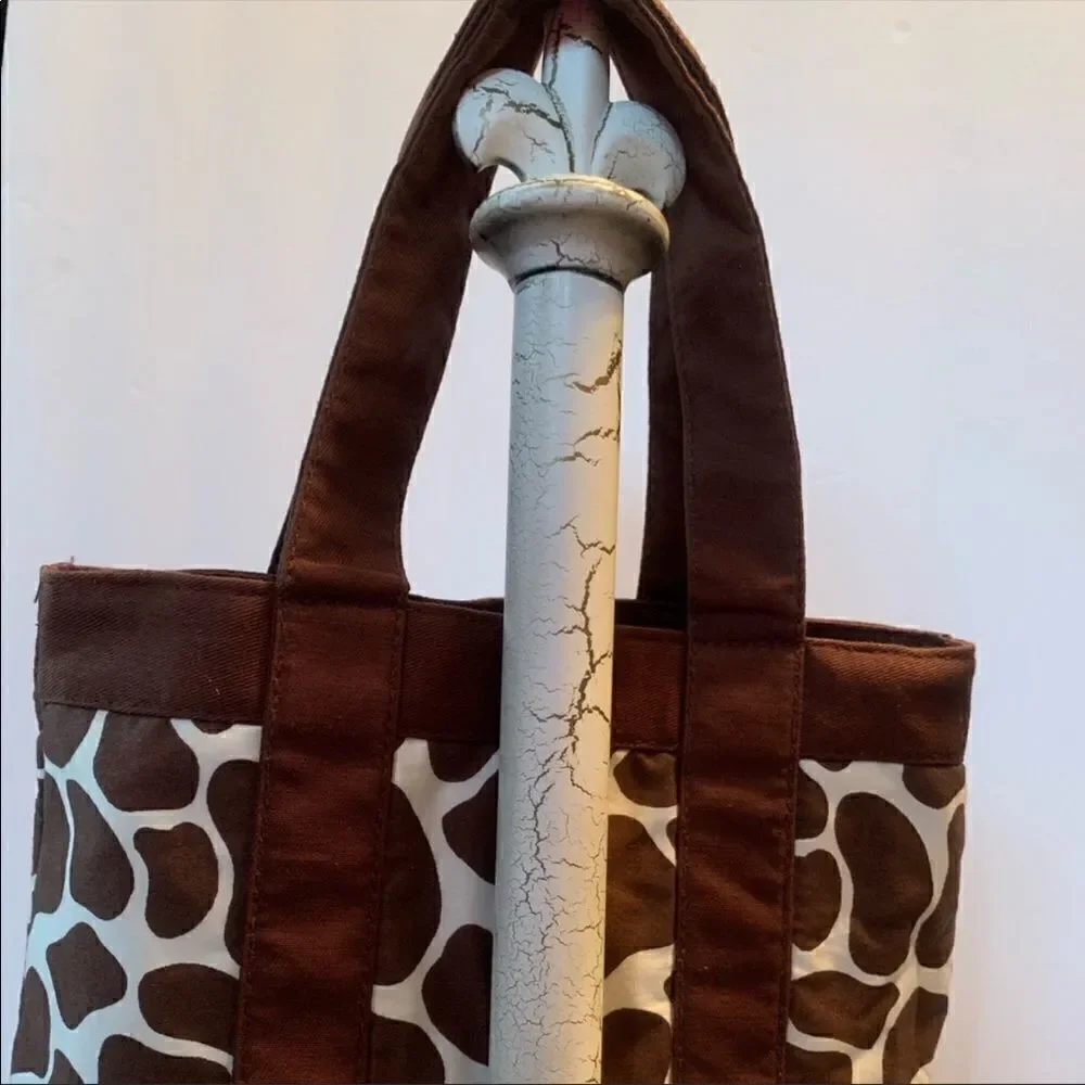Gymboree Glamour Safari Tote Purse Giraffe Print